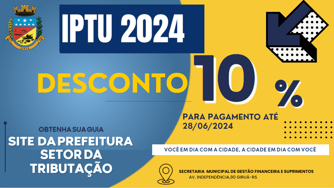 <p>&Uacute;ltimo m&ecirc;s para quitar IPTU 2024 com desconto em parcela &uacute;nica</p>