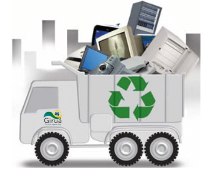 Em 2019 Giruá superou 10ton de resíduos eletrônicos corretamente descartados
