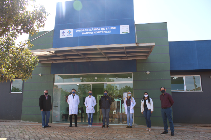 Prefeito visita nova Unidade Básica de Saúde, no Bairro Hortêncio