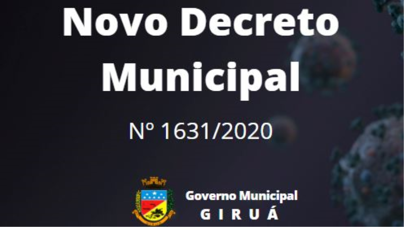 Prefeitura edita novas medidas de enfrentamento ao Covid-19