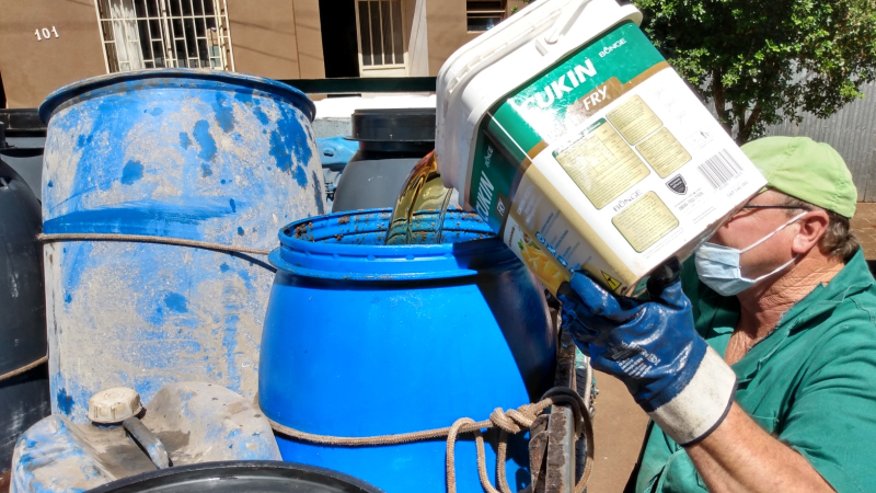 Programa “Óleo na Pia Não!” segue com recolhimento de óleo de cozinha