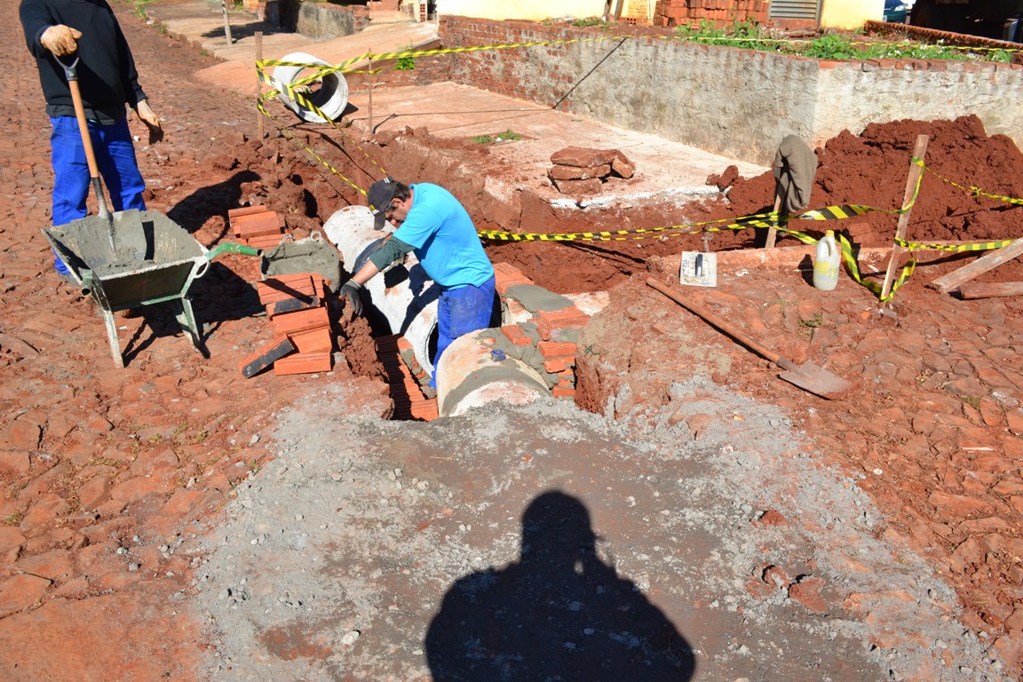 Obras para contenção de águas na Santo Ângelo chegam a fase final