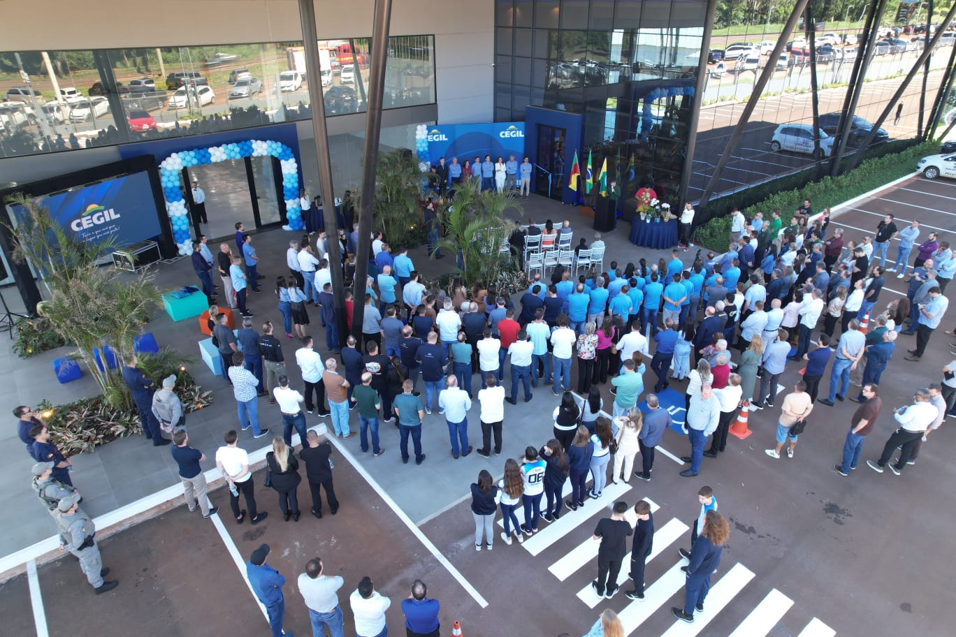 <p style="text-align: left;" align="center">Governo Municipal participa de inaugura&ccedil;&atilde;o do Centro de Distribui&ccedil;&atilde;o Cegil</p>