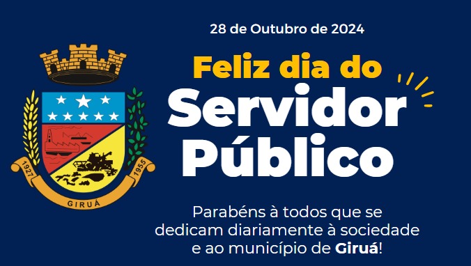 <p>28 de outubro &eacute; Dia do Servidor P&uacute;blico - Ponto Facultativo</p>