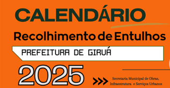 <p>Calend&aacute;rio de Recolhimento de Entulhos - 2025</p>