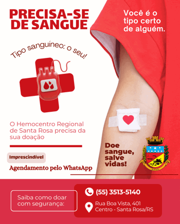 <p><strong>Giru&aacute;</strong><strong> promove a&ccedil;&atilde;o de incentivo &agrave; doa&ccedil;&atilde;o de sangue</strong></p>