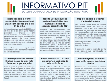 <p>Boletim Informativo PIT referente ao m&ecirc;s de Junho de 2025</p>