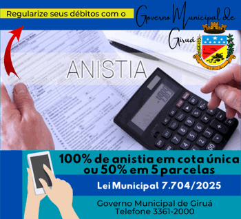 <p>Governo Municipal abre prazo para pagamento de d&iacute;vidas com anistia</p>