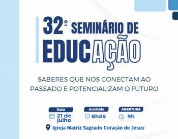 <p><span style="color: #000000;"><span style="font-family: Liberation Serif, serif;"><span style="font-size: medium;">32&ordm; Semin&aacute;rio de Educa&ccedil;&atilde;o de Giru&aacute; abordar&aacute; temas que conectam passado e futuro</span></span></span></p>