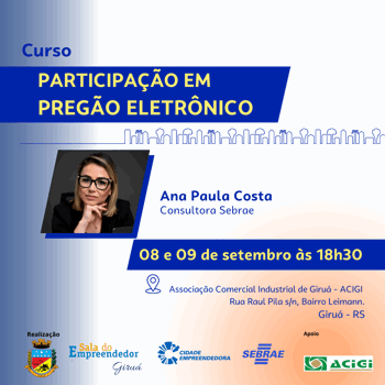 <p>Governo Municipal promove capacita&ccedil;&atilde;o gratuita para empreendedores locais venderem ao setor p&uacute;blico</p>