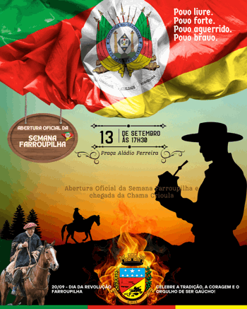 <p>Chegada da Chama Crioula marcar&aacute; in&iacute;cio da Semana Farroupilha</p>