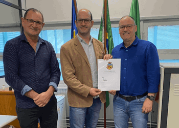 <p>Vice-prefeito Mello visita gerente do INSS para formalizar parceria com o munic&iacute;pio de Giru&aacute;</p>