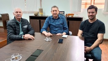 <p>Prefeito Taborda recebe visita cortesia do empres&aacute;rio e l&iacute;der pol&iacute;tico Valdir Andres</p>