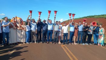 <p>Pavimenta&ccedil;&atilde;o da VRS-867 &eacute; inaugurada e marca novo avan&ccedil;o para o desenvolvimento regional</p>