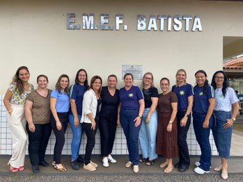 Escola Premiada Batista recebe a visita da Escola Apoiada de Porto Alegre
