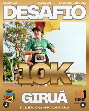 Giru&aacute; recebe neste domingo(31) mais uma edi&ccedil;&atilde;o da R&uacute;stica Desafio 10K