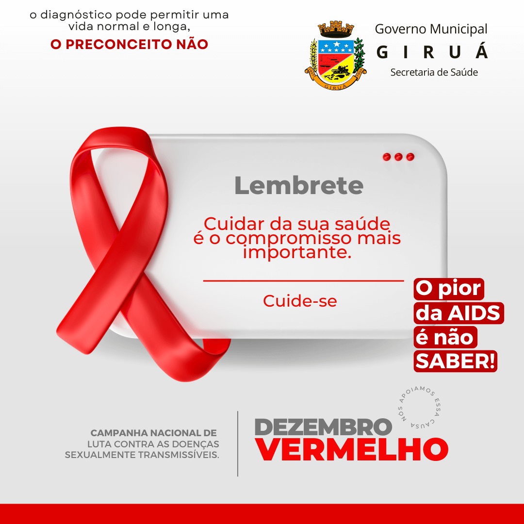 Dezembro Vermelho no combate e enfrentamento ao HIV/AIDS