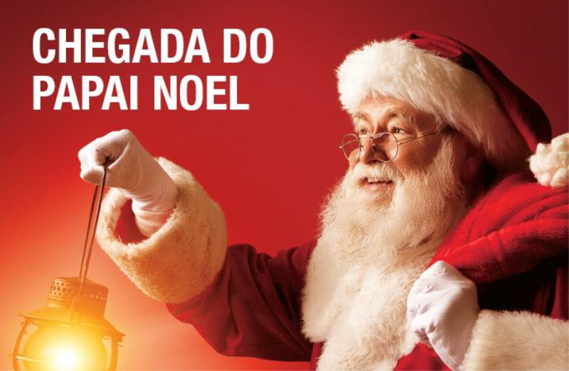 Chegada do Papai Noel é nessa sexta-feira