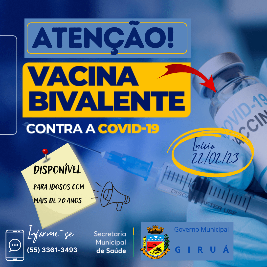 Giruá dará início à vacinação bivalente contra a COVID-19