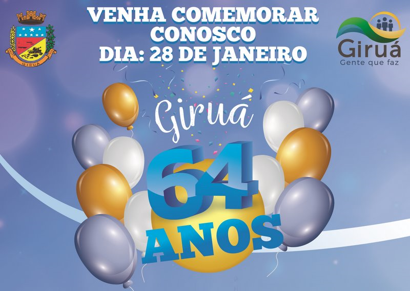 É lançada a programação do aniversário de Giruá. Confira!