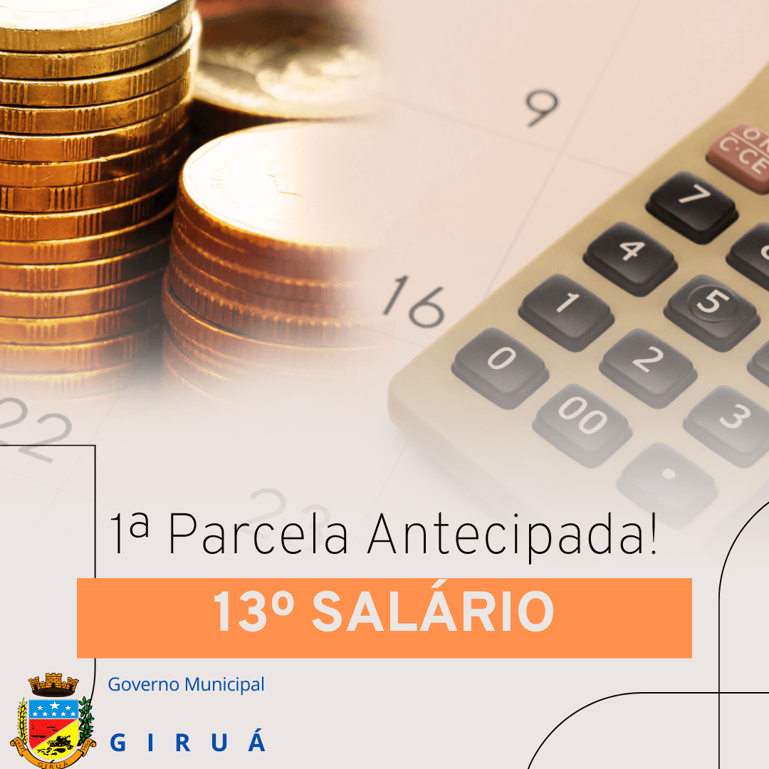 Governo Municipal antecipa mais de R$ 1,6 milhão em décimo terceiro salário nesta quinta-feira dia 15