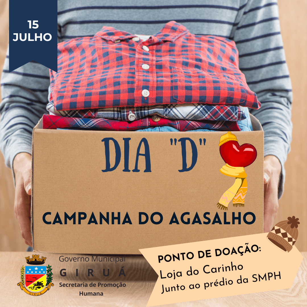 Dia "D" da Campanha do Agasalho acontece neste sábado