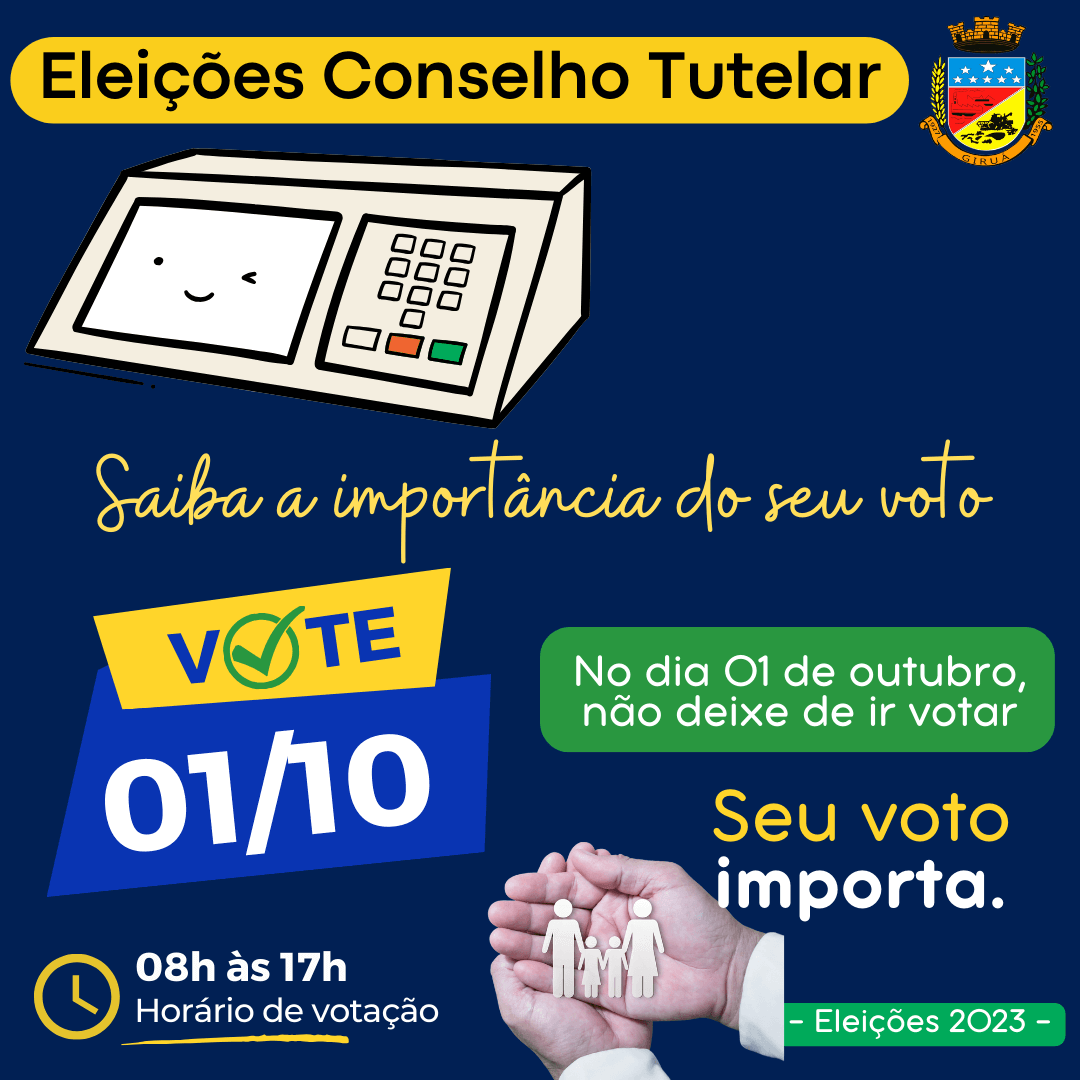 Saiba a importância do seu voto para eleger os membros do Conselho Tutelar