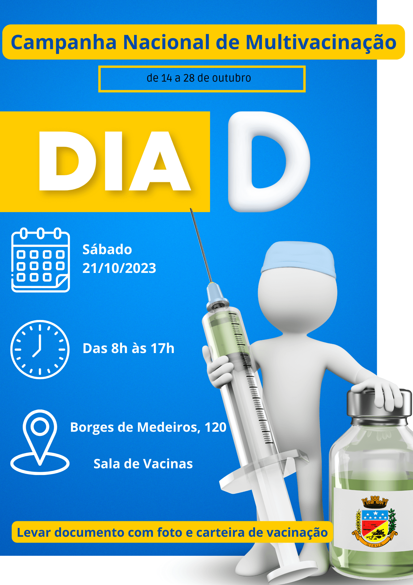 Campanha de Multivacinação para atualização da caderneta de vacinação da criança e do adolescente