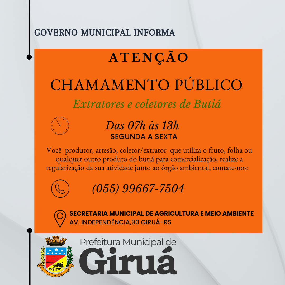 Governo Municipal realiza chamamento público para regularização e cadastramento dos coletores de Butiá