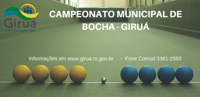 Municipal de Bocha inicia neste sábado, 11 de maio