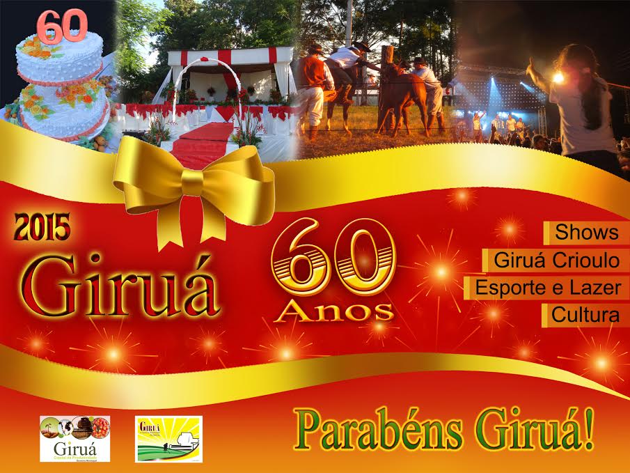 Mês de janeiro será de intensa programação pelos 60 Anos de Giruá