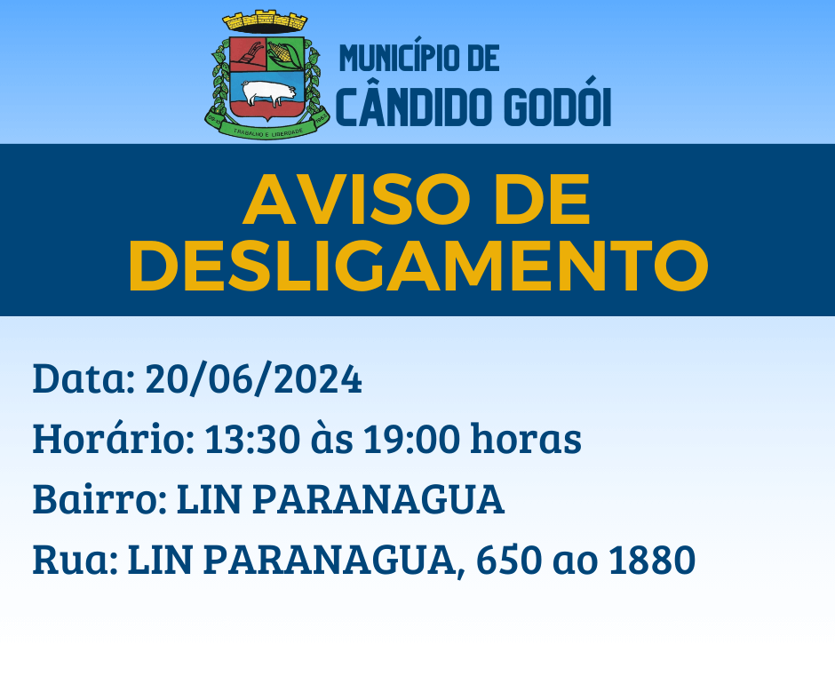 <p>AVISO DE DESLIGAMENTO</p>