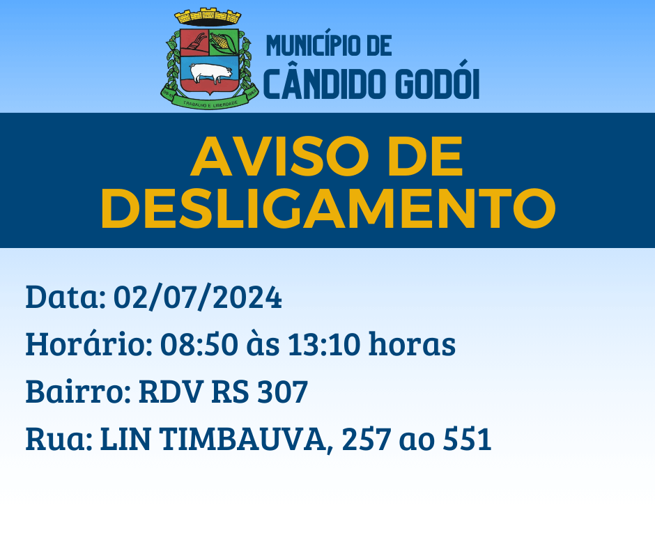 <p>AVISO DE DESLIGAMENTO</p>