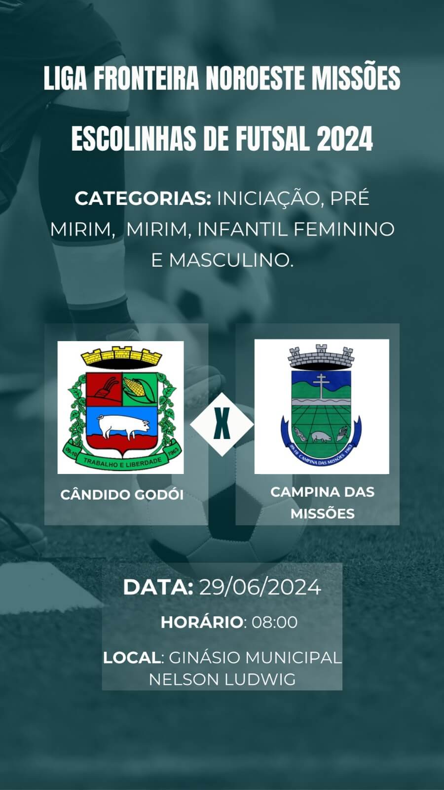 <p>LIGA FRONTEIRA NOROESTE MISS&Otilde;ES DE ESCOLINHAS DE FUTSAL</p>