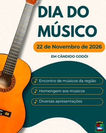 <p>Dia do M&uacute;sico em C&acirc;ndido God&oacute;i!</p>