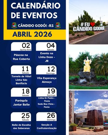 Calend&aacute;rio de Eventos &ndash; ABRIL 2026