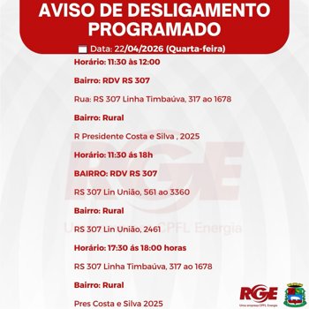 DESLIGAMENTO PROGRAMADO