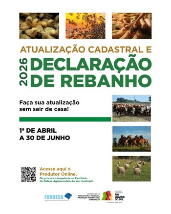 Atualiza&ccedil;&atilde;o Cadastral e Declara&ccedil;&atilde;o de Rebanho 2026