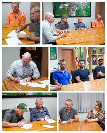 entrega de equipamentos agr&iacute;colas ao N&uacute;cleo de Produtores da Linha Timbauva e Linha Paranagu&aacute;.