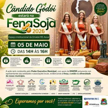 C&acirc;ndido God&oacute;i estar&aacute; na FenaSoja 2026