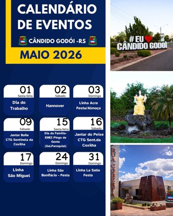 Calend&aacute;rio de Eventos &ndash; MAIO 2026