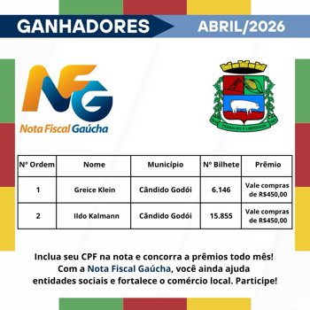 GANHADORES DO NOTA FISCAL GA&Uacute;CHA