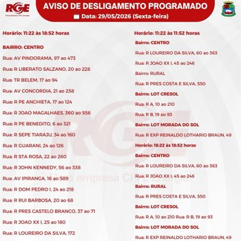Desligamento Programado