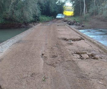 Tr&acirc;nsito interrompido na Ponte Baixa da Linha Sec&ccedil;&atilde;o A