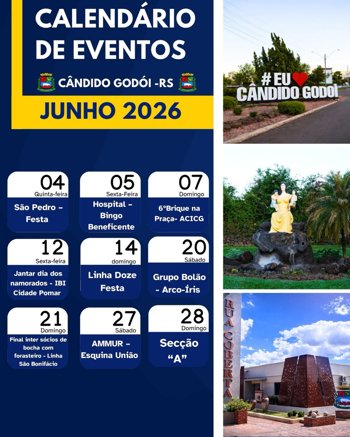 Calend&aacute;rio de Eventos &ndash; JUNHO 2026