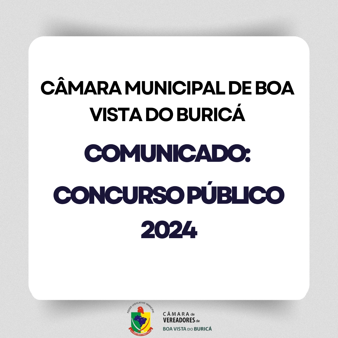 <h3 class="heading">CONCURSO P&Uacute;BLICO 01/2024 - C&Acirc;MARA DE VEREADORES DE BOA VISTA DO BURIC&Aacute;</h3>