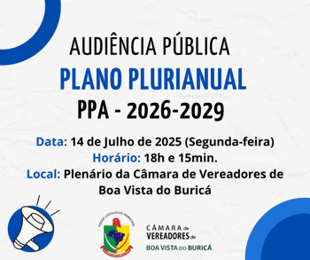 <p><strong>AUDI&Ecirc;NCIA P&Uacute;BLICA&nbsp;</strong></p>