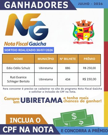 NOTA FISCAL GA&Uacute;CHA!