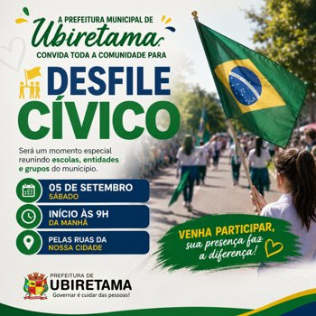 DIA 05 DE SETEMBRO, DESFILE C&Iacute;VICO.