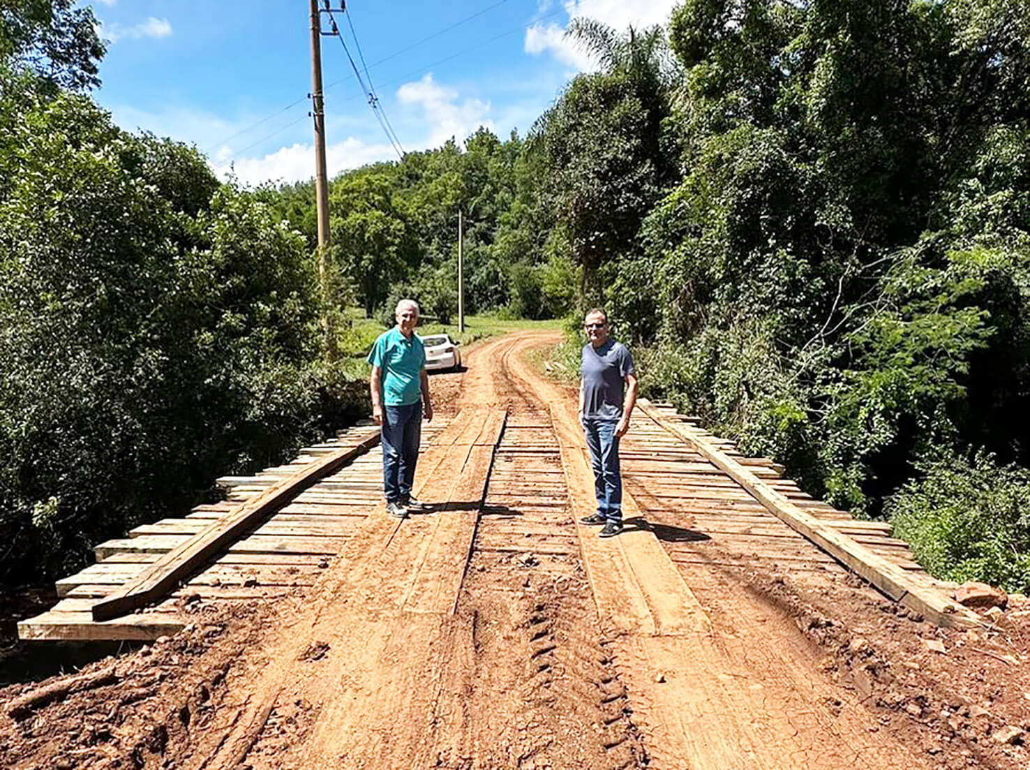 Visita às obras no interior